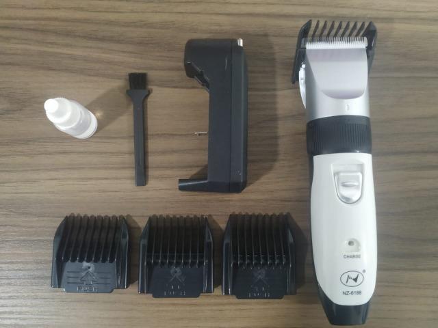 (NOVO) Kit Maquina De Tosa Profissional Cães Pet Clipper Nz-6188 - Foto 5