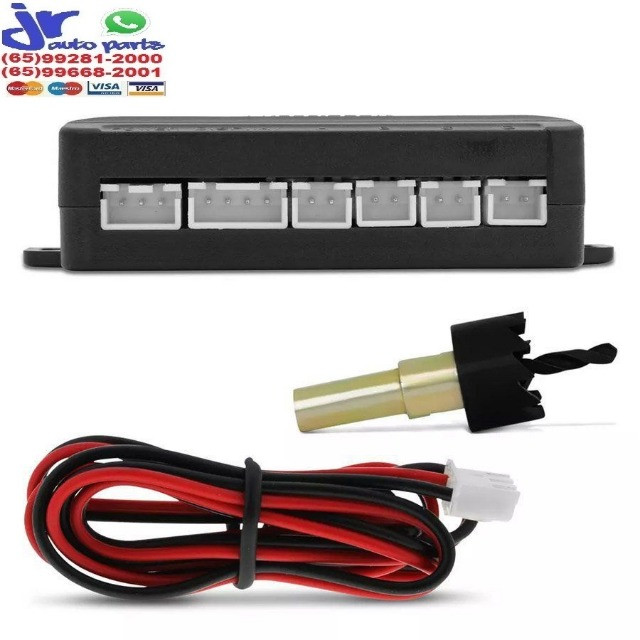 Kit sensor de estacionamento ré Grafite Fox - Foto 4