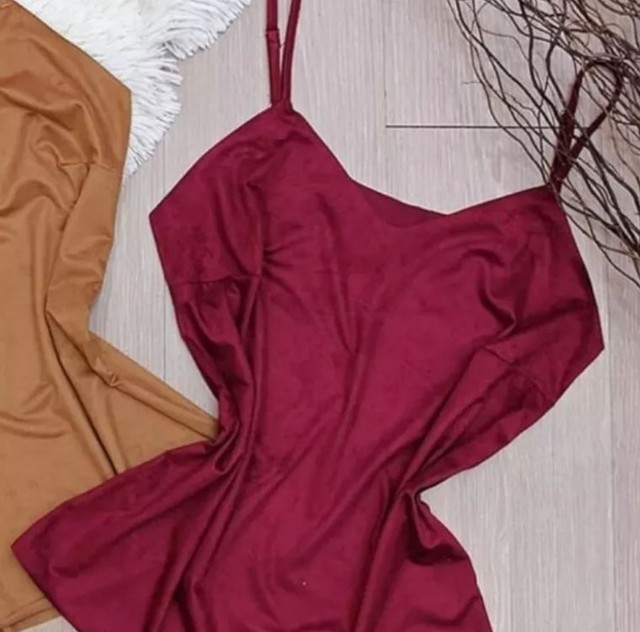 Blusinha de alcinha cor vinho - Foto 2