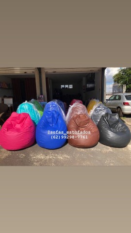 puff pêra grande cheio! varias cores a pronta entrega.