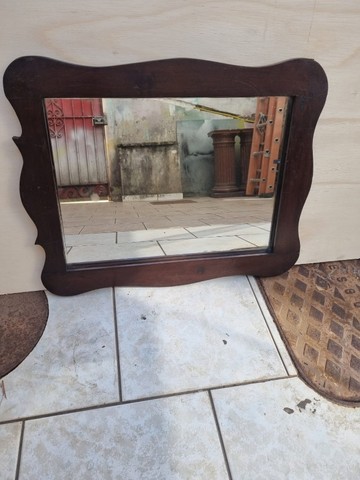  Espelho De Parede Em Imbuia