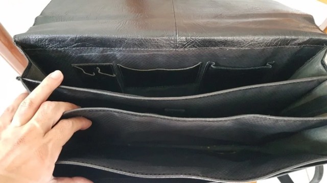 Maleta De Couro Legítimo Goldman - Foto 3