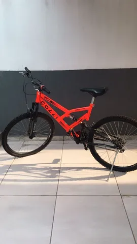 Bicicleta Colli GPS Aro-26 Com Dupla Suspensão, 36 Raias, 21 Marchas e  Freios V-Brake - Laranja