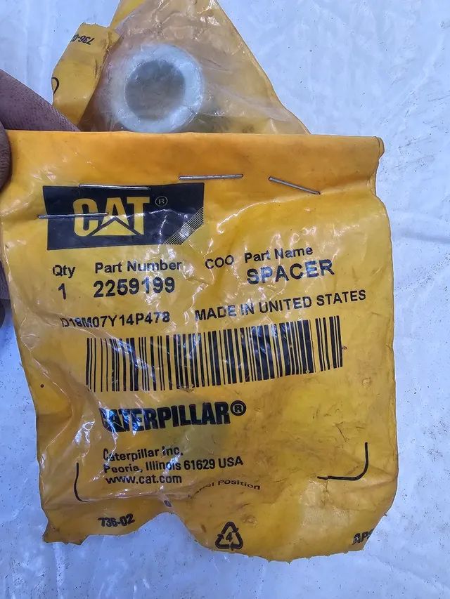 Carregadeira trator esteira caterpillar espacador motor c18 2259199