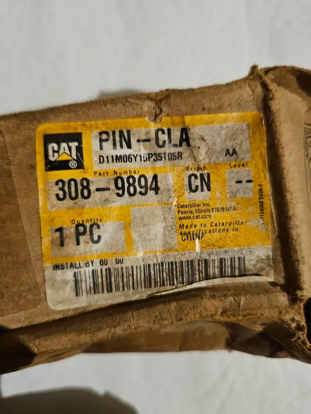Pa carregadeira trator rodas caterpillar pino novo original 3089894 2v4700