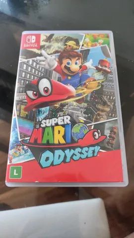 Nintendo Switch Vermelho - Com jogo Super Mario Odyssey