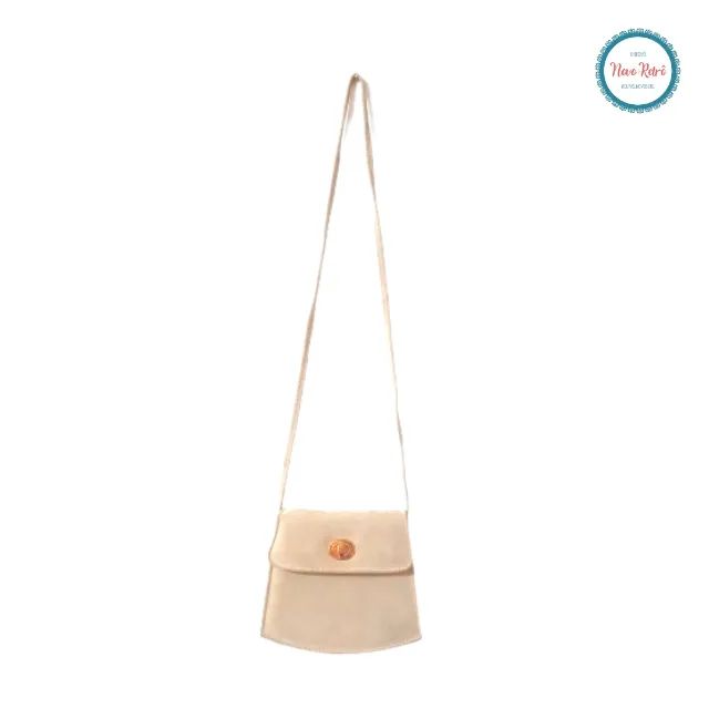Bolsa de Couro - Camurça Bege - Foto 4