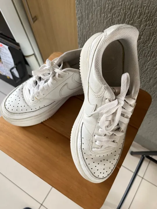Tênis Nike Court Vision Alta Feminino -Branco