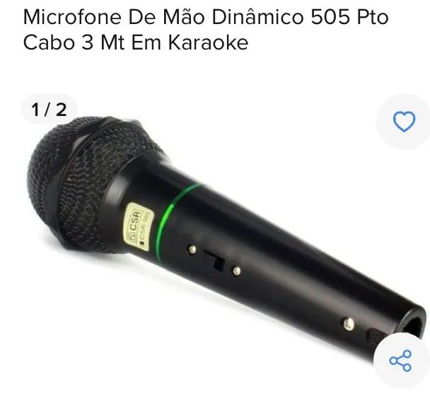 Microfone com fio - Foto 2