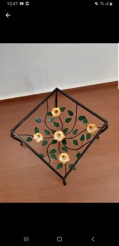 Mesa de centro com rosas Ferro  - Foto 4