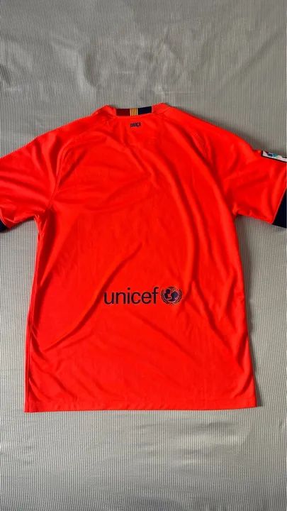 Camisa Barcelona 2014-2015, tam G - Foto 2