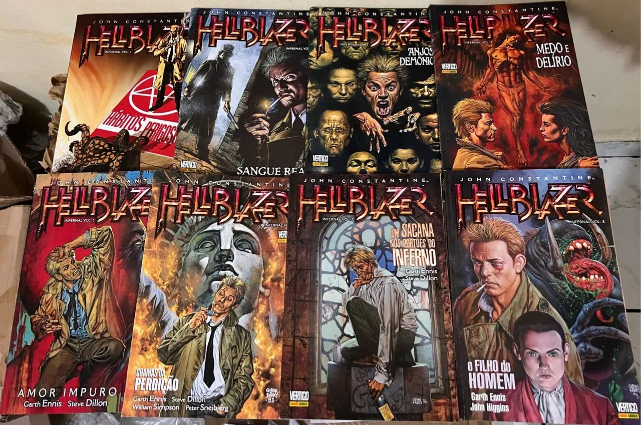 From Constantine to Charlemagne (中古本) John Constantine Hellblazer Infernal, completa em 8 edições