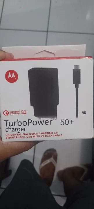 Carregador TurboPower 50+ Motorola - 50W - Novo