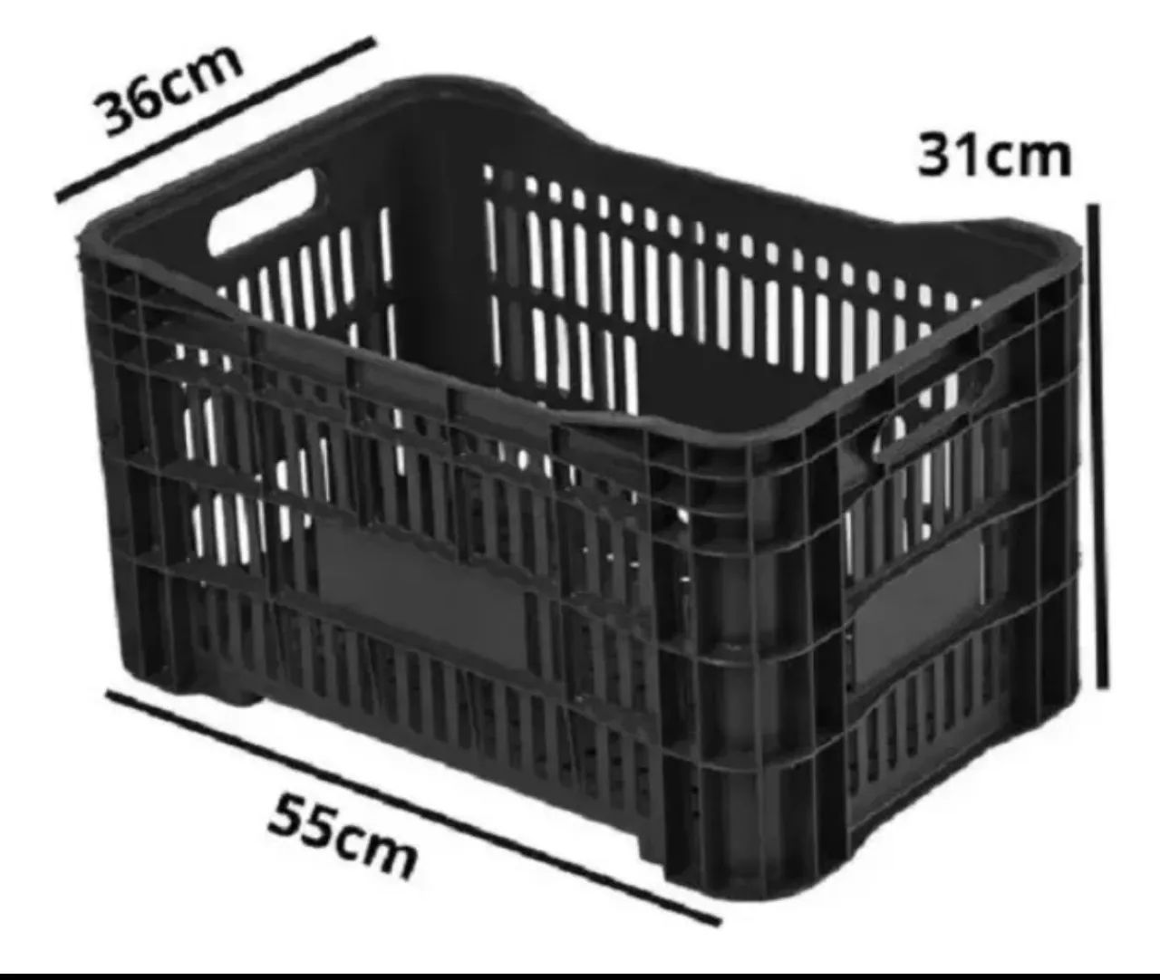 Promoção Final de ano Caixas plásticas novas organizadora , empilháveis em geral - Foto 2