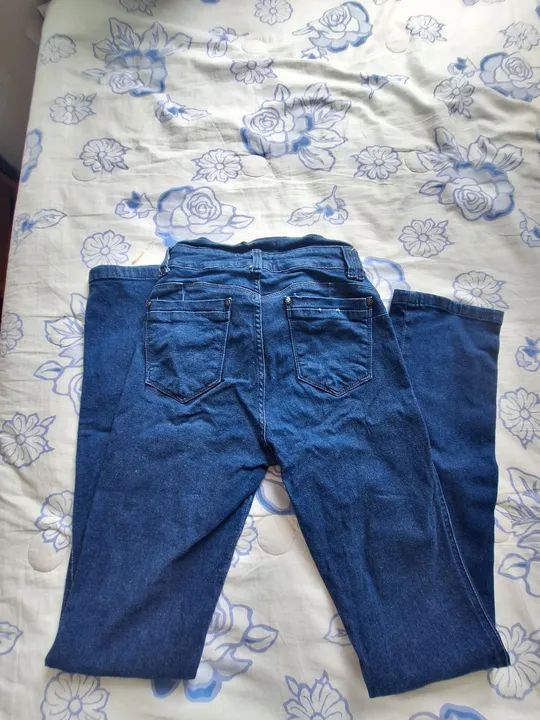 Calça Jeans Azul Feminina  - Foto 3