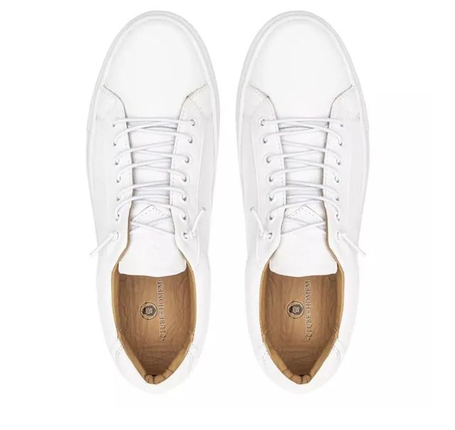 Tênis Branco Couro Verdadeiro - Foto 4