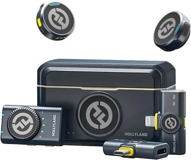 Microfone Hollyland Lark M2 Combo Professional Lapela Wireless