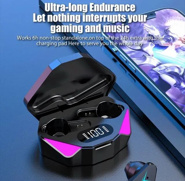 Fone x15 game tws super conexão 5.3 melhor velocidade 