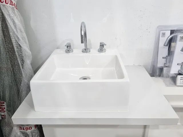 Pia Deca Quartzo branca com Cuba Deluxe - Foto 2