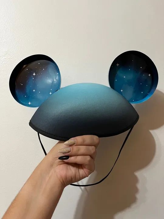 Par de orelhas de Mickey - Azul e Preto D23 Brasil - Foto 3