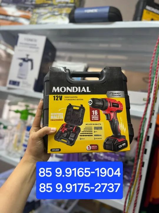 Furadeira parafusadeira sem fio nova lacrada