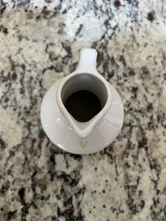 Galheteiro para vinagre, em porcelana  - Foto 4