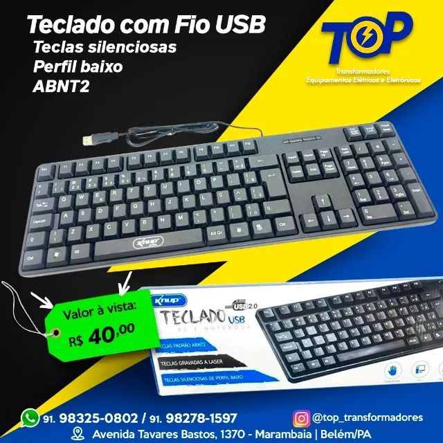 Teclado Usb com fio