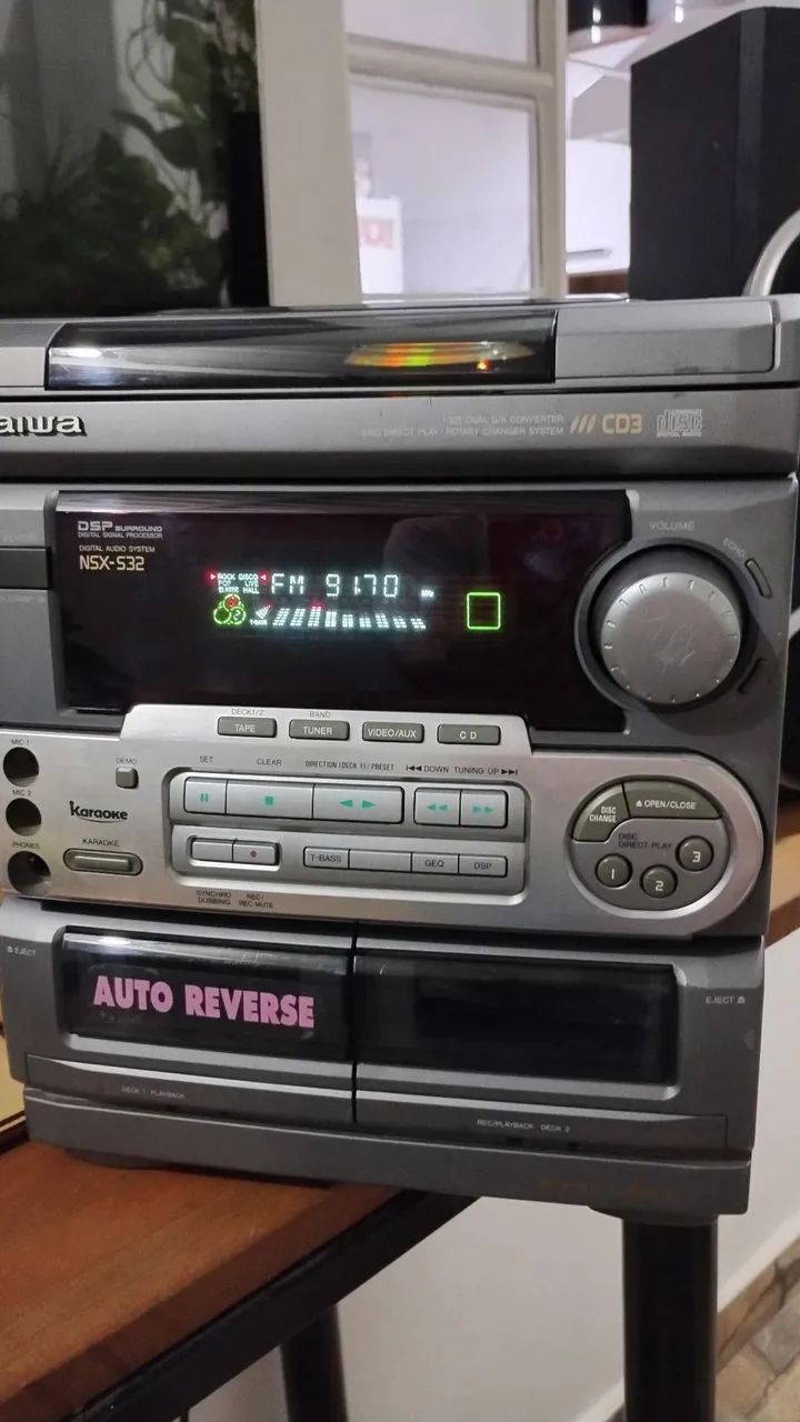 Mini System Aiwa NSX-S32 - Radio, CD e K7 - Foto 3