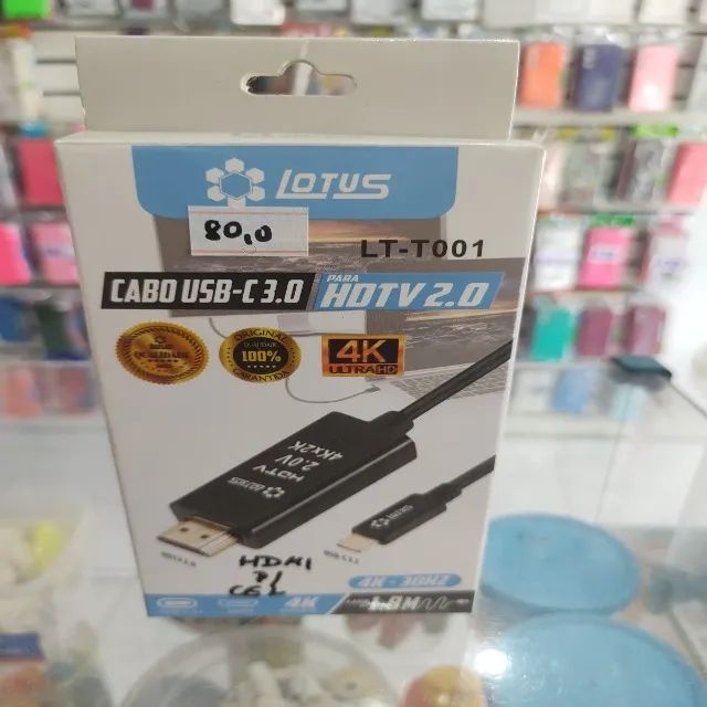 Cabo usb - C  3.0 hdtv 2.0 