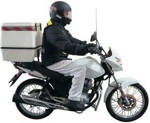 Motoboy com Baú