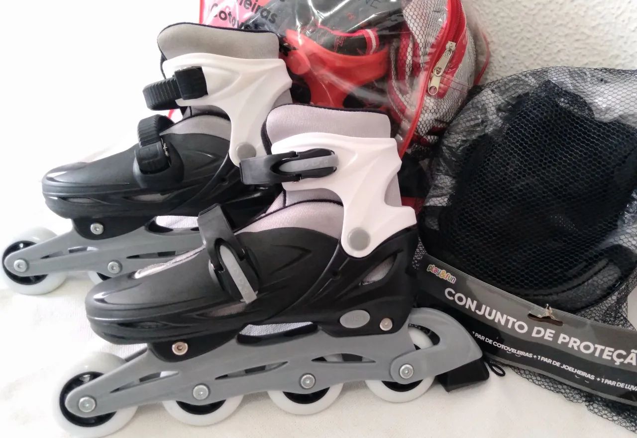 Patins Black _ White 36/39 novo zero  - Foto 4
