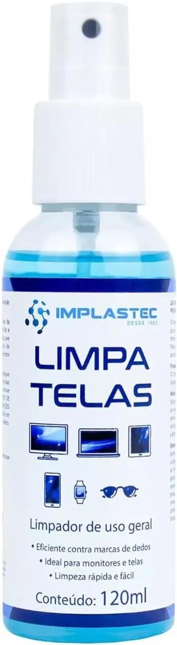 Limpa Telas Notebook Tv Monitor lean 60 Ml Implastec Loja Coimbra Computadores Entregamos
