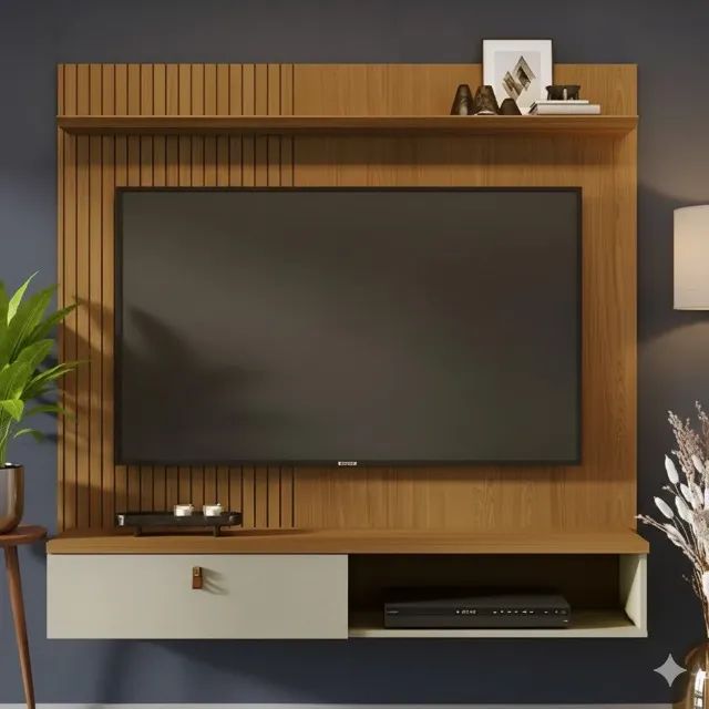 Painel Cumaru/Opala até 55 pol gett moveis
