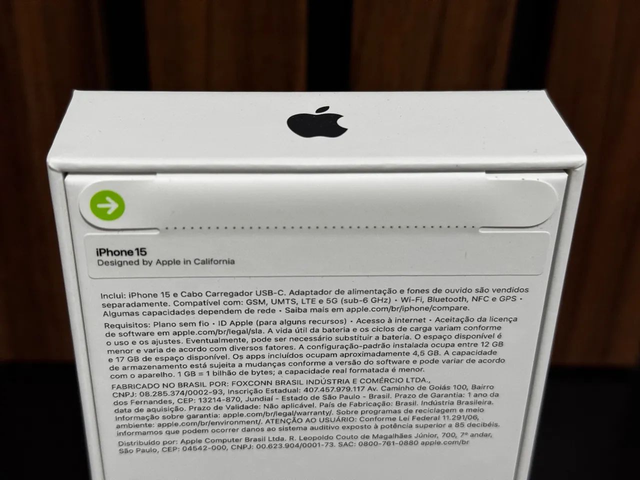 iPhone 15 128GB Preto - Anatel Chip (Novo/ Lacrado) - Foto 2