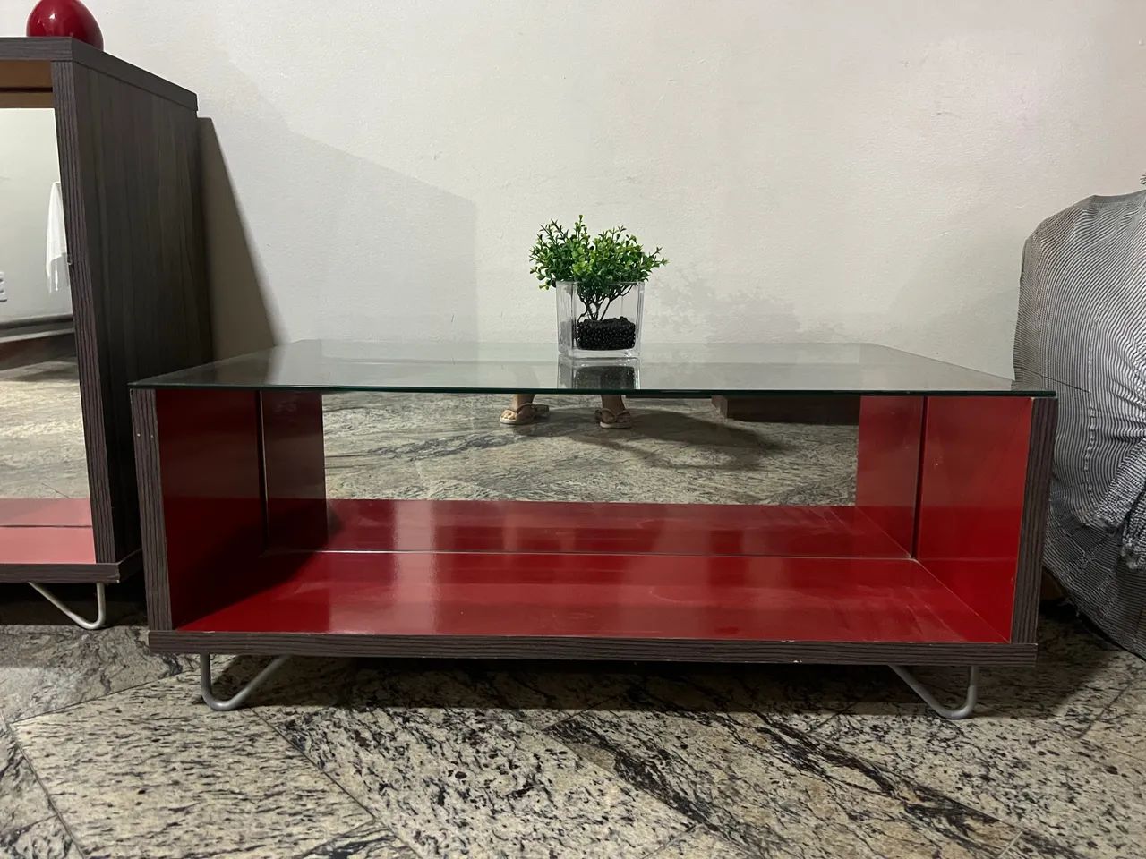 Conjunto de aparador e mesa de centro 64330582564994123