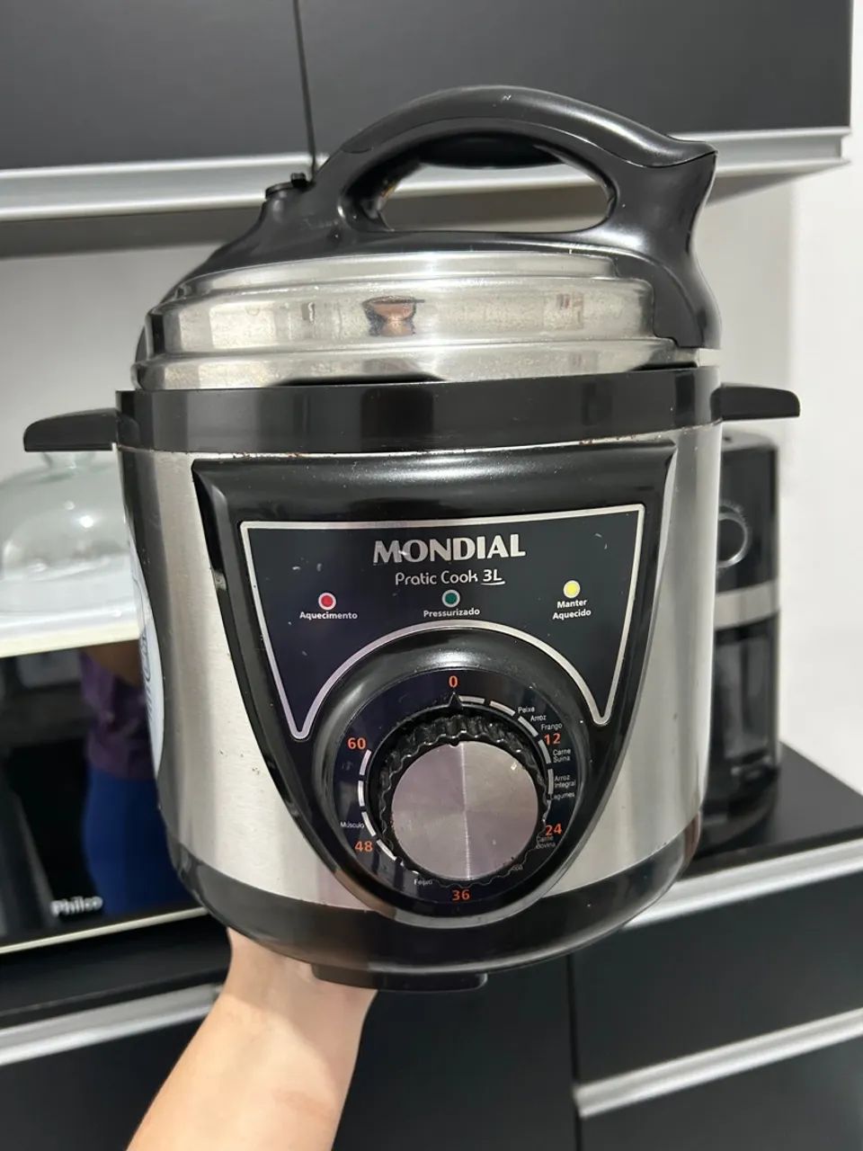 Panela de Pressão Elétrica Mondial Pratik Cook 3L - Foto 2