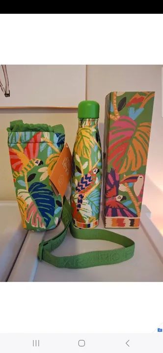 Farm garrafa e porta garrafa novos