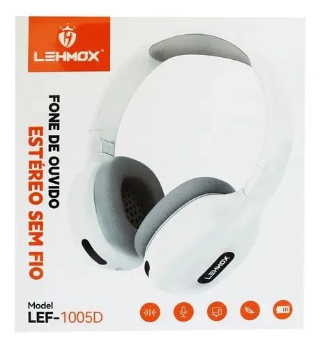 Fone de Ouvido Bluetooth LEHMOX LEF-1005D - Sem Fio
