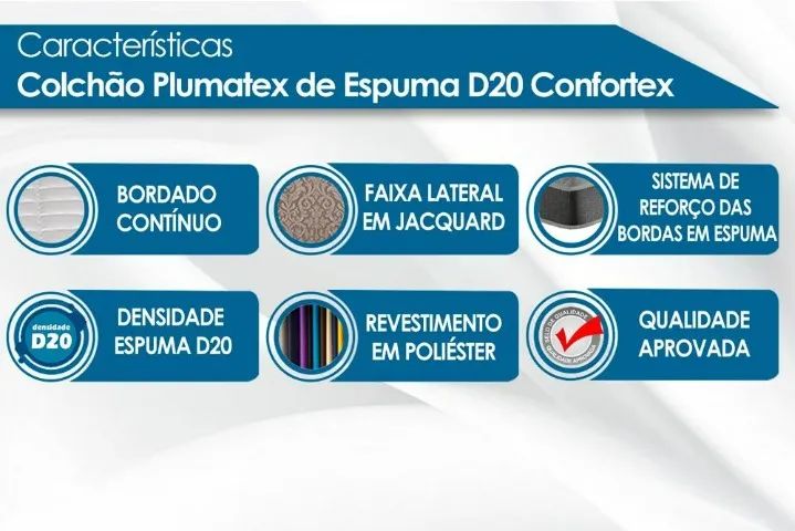 Chame para agendar sua entrega! Mod Colchão Solteiro D20 88 COD 283  - Foto 4