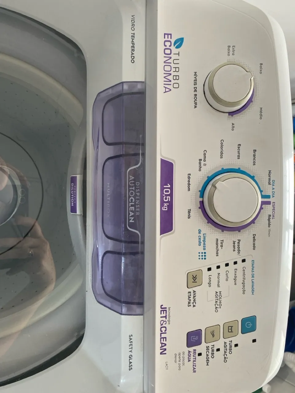 Máquina de Lavar Electrolux Turbo Economia 10,5kg