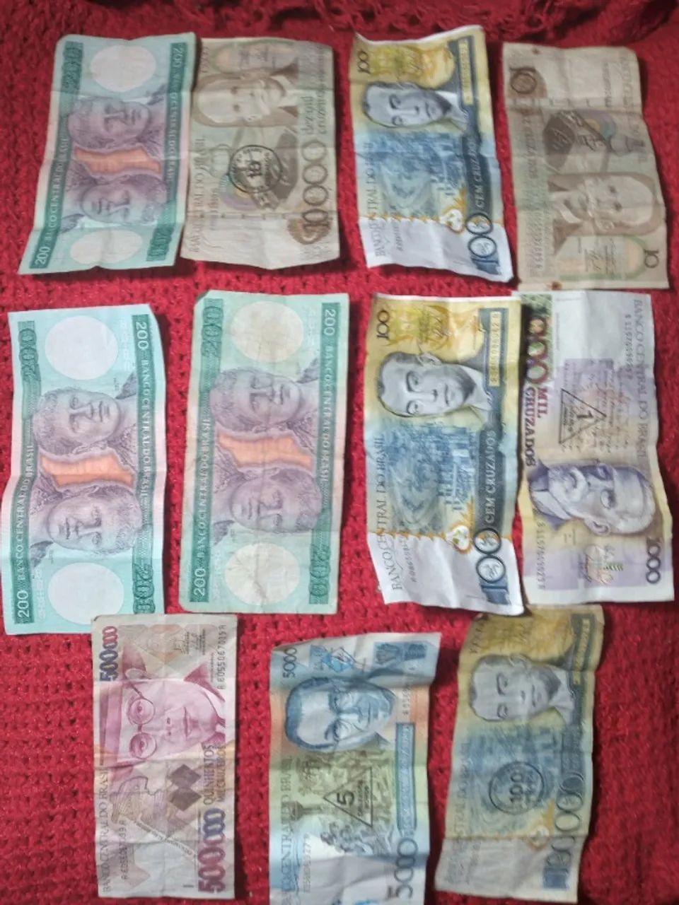 Cédulas  dinheiro antigo para  colecionadores 