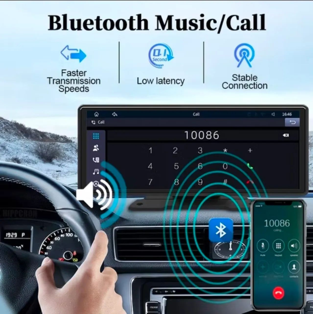 CarPlay Multimidia Central para Carro - Foto 4