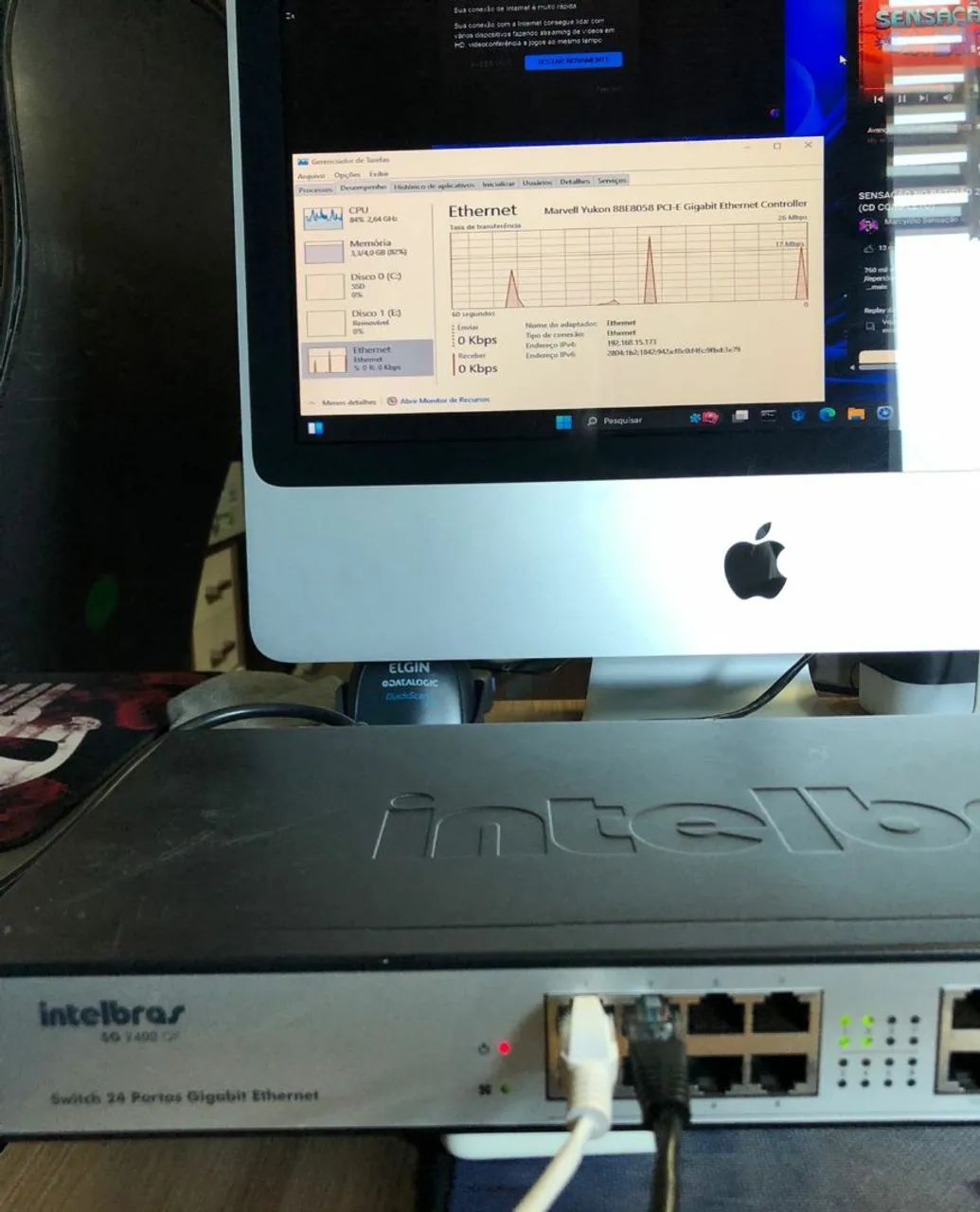  SG 2400 qr Switch 24 Portas Gigabit Ethernet Intelbras  - Foto 2