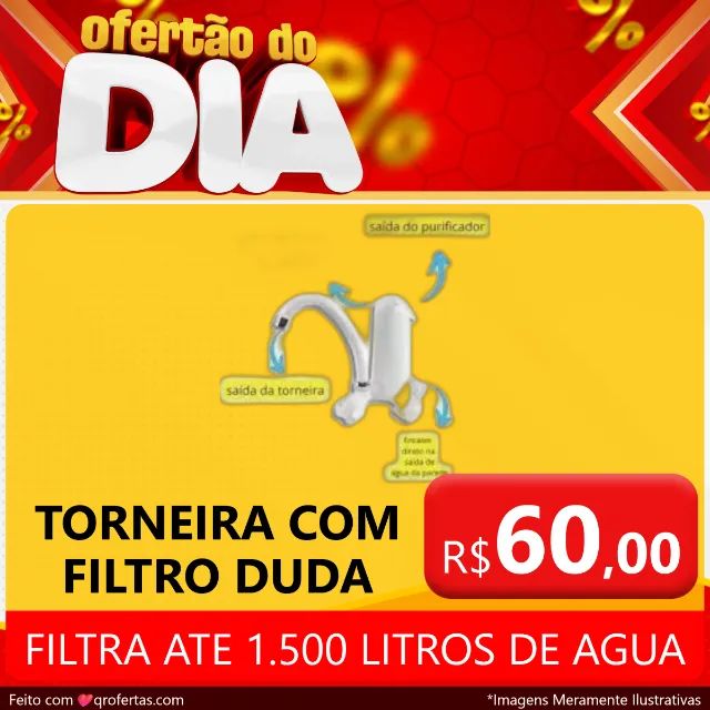 TORNEIRA COM FILTRO BICA MOVEL DUDA - BRANCO  - Foto 6