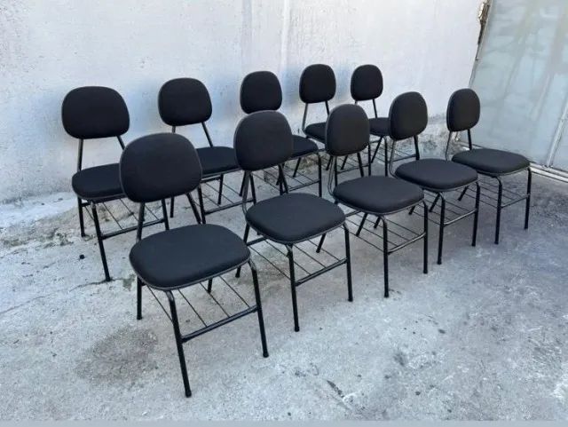 CADEIRAS PRETAS ESTOFADAS - CONFORTO E QUALIDADE! - Foto 2