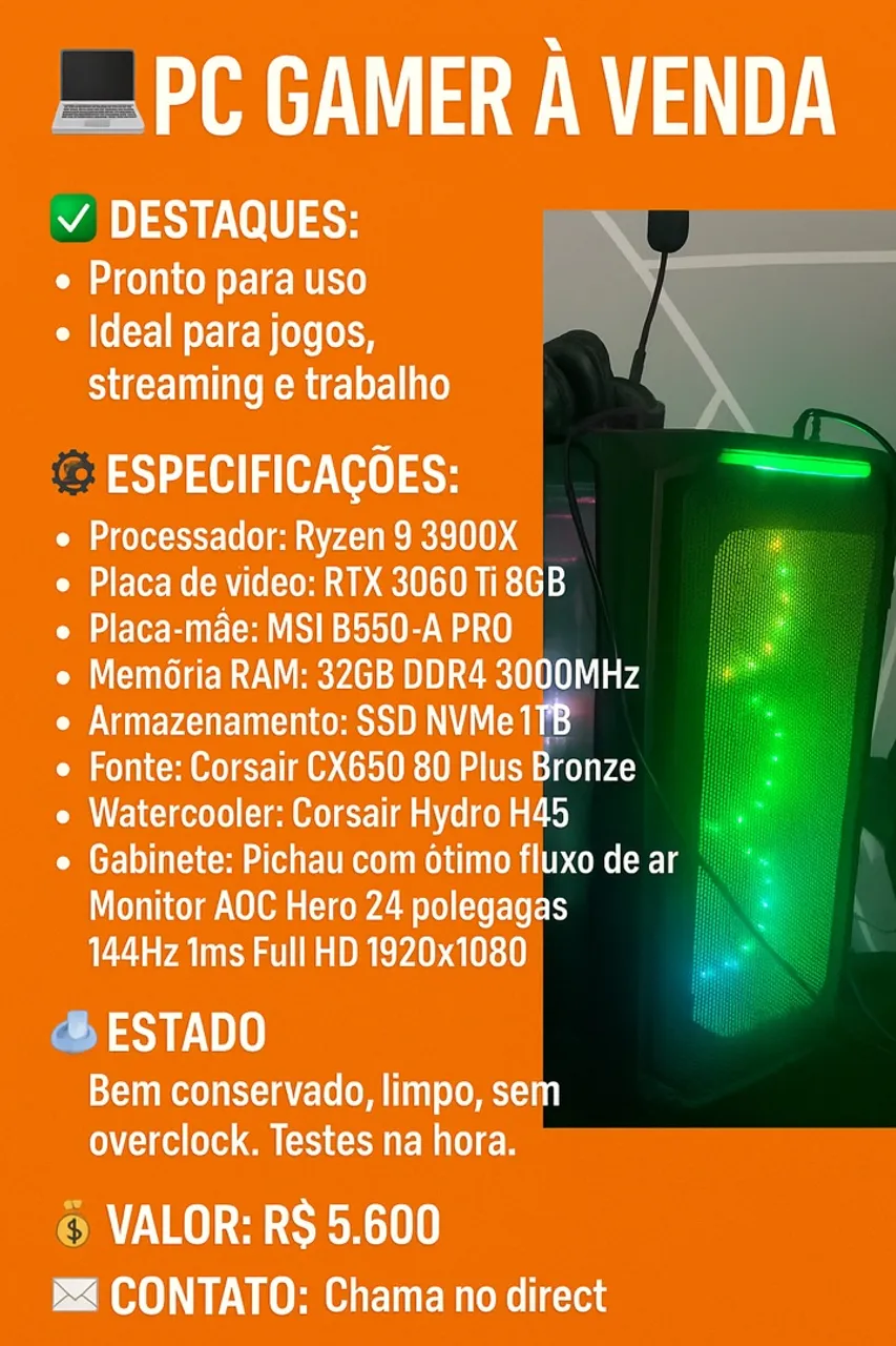 Pc gamer de qualidade
