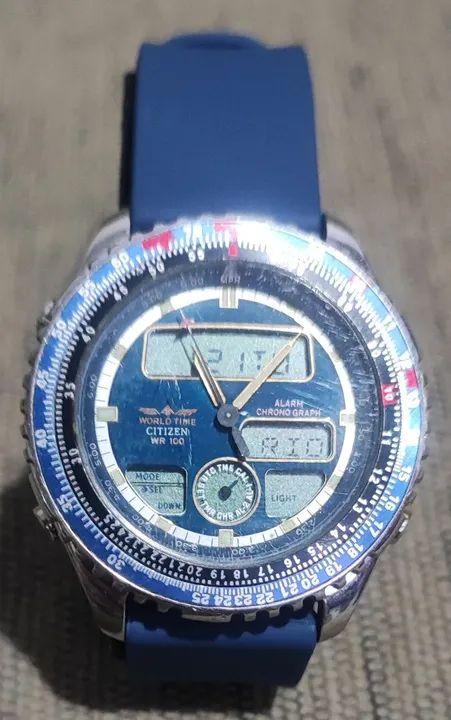 Relógio Citizen C420 World Time WR100 - Foto 4