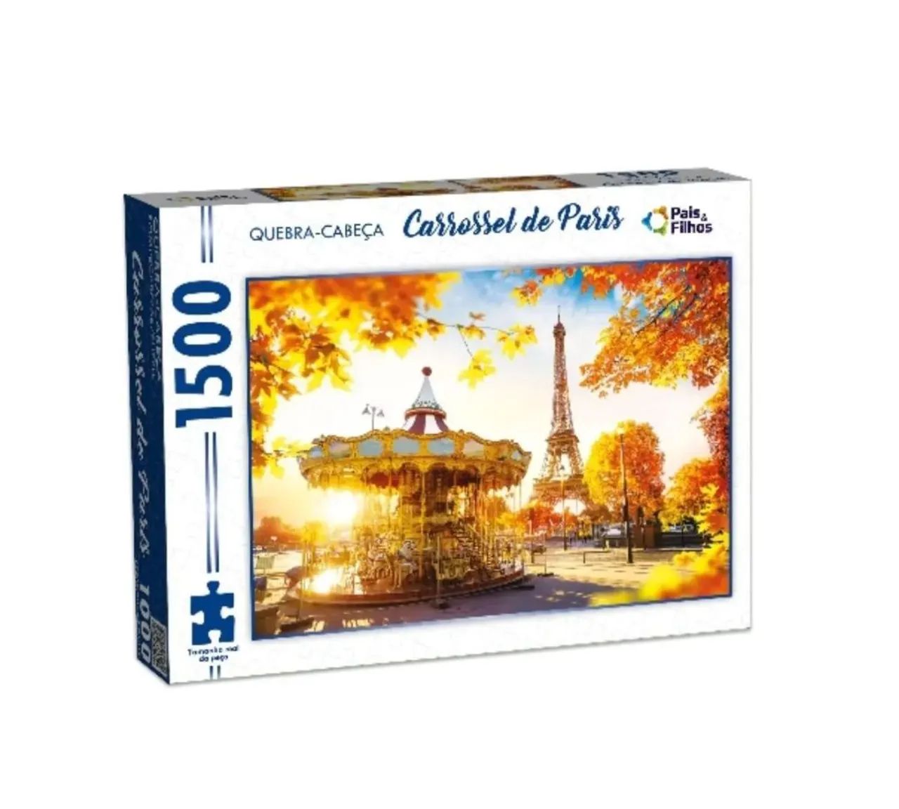 Quebra cabeça carrossel de Paris 1500 peças  - Foto 3