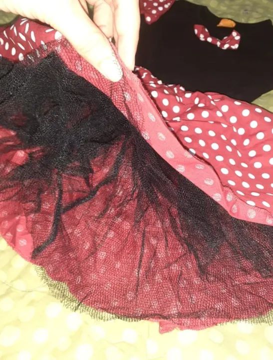 Fantasia Infantil Minnie Vermelha com Bolinhas - Foto 3