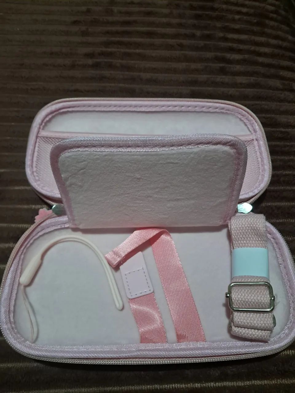 Capa para NINTENDO SWITCH LITE rosa com alça - Foto 4
